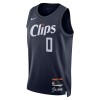 Dres Los Angeles Clippers Russell Westbrook Nike 2023-24 City Edition Navy Swingman